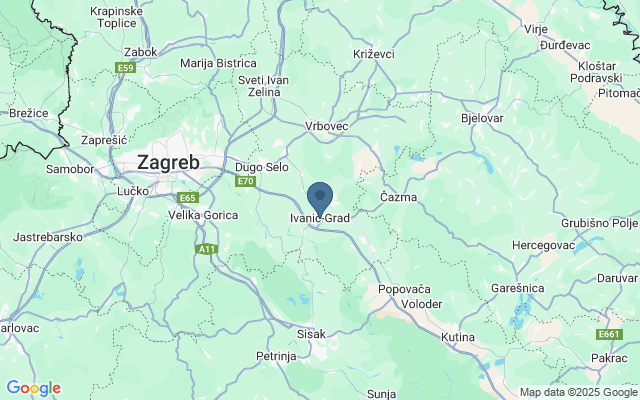 Kaart met locatie Bronnen van Ivanic Grad